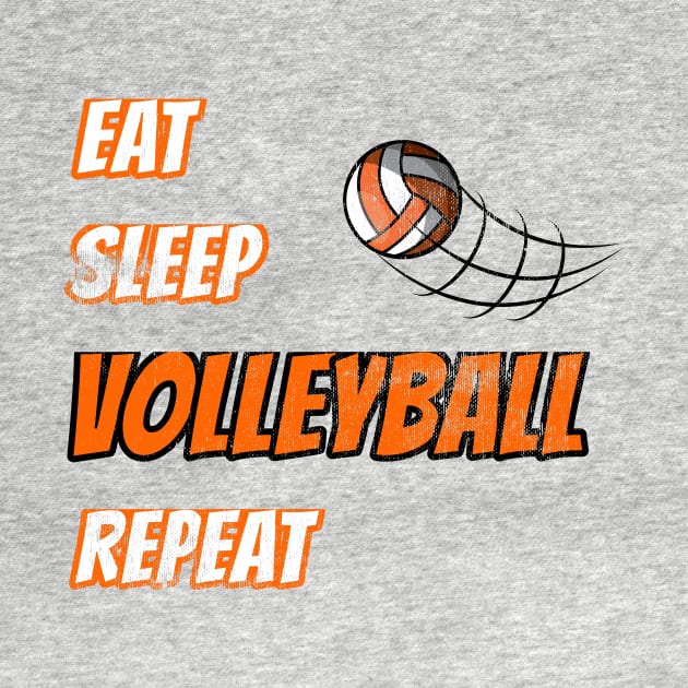 Eat Sleep Volleyball Repeat Sport Fan Gift by klimentina